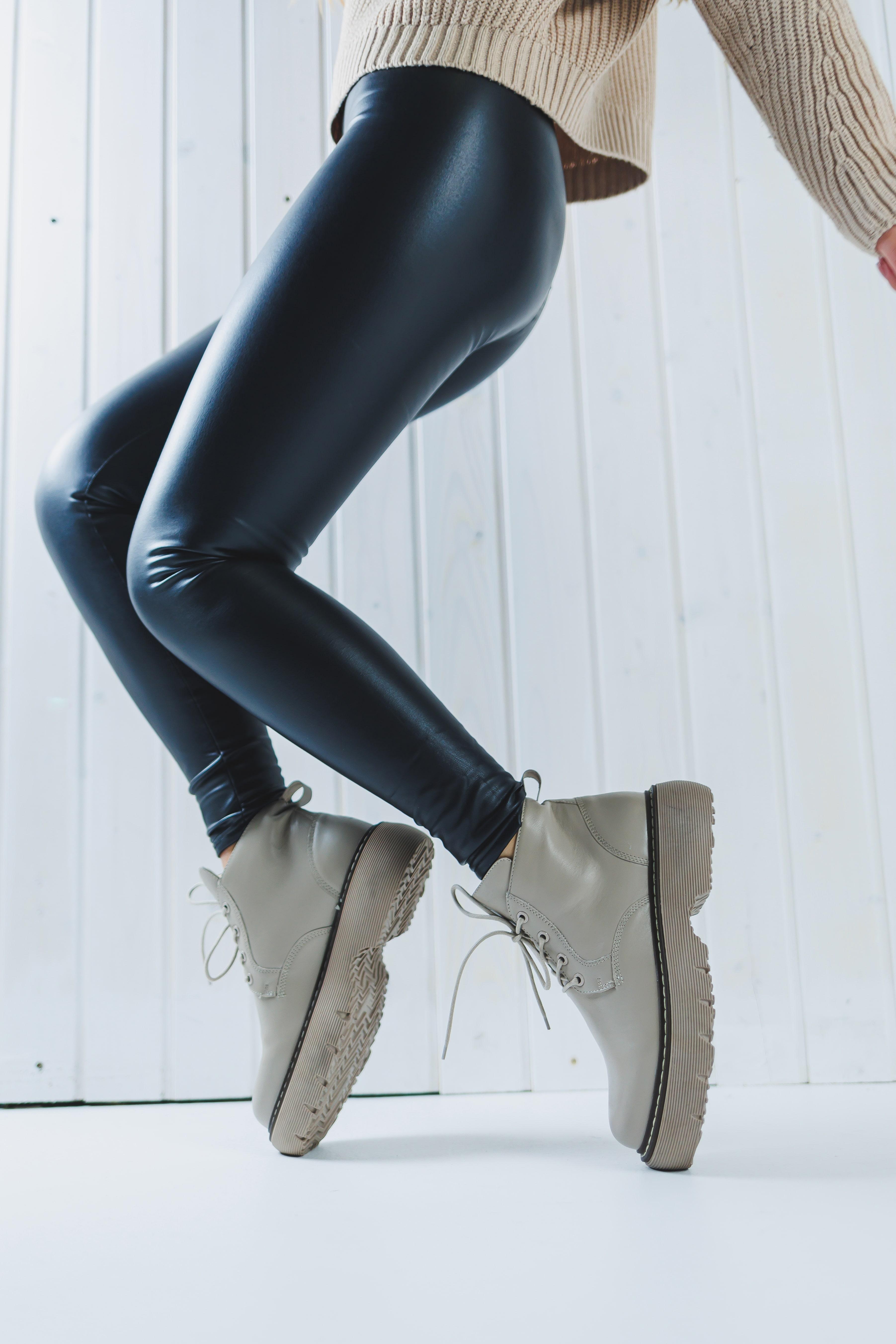 Wear Black Leggings with Ankle Boots